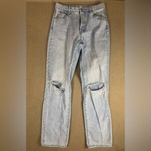 Rollas Jeans Women Classic Straight High Rise Regular Fit Organic Cotton Size 27
